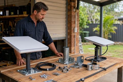 Starlink Gen 3 vs Amazon Leo mounting hardware compatibility check before installation